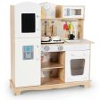 Wooden Kids Pretend Kitchen Playset Cooking Play Toy with Utensils and Sound Cheap