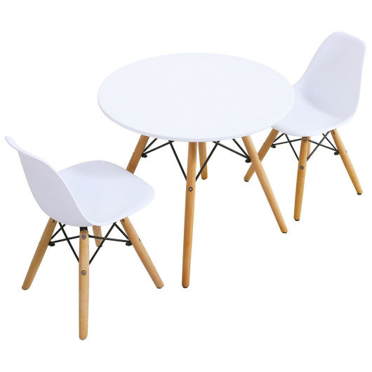 Kid s Modern Dining Table Set with 2 Armless Chairs Online Hot Sale