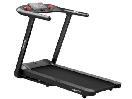 4.75HP Folding Treadmill with Preset Programs Touch Screen Control-Black Online now