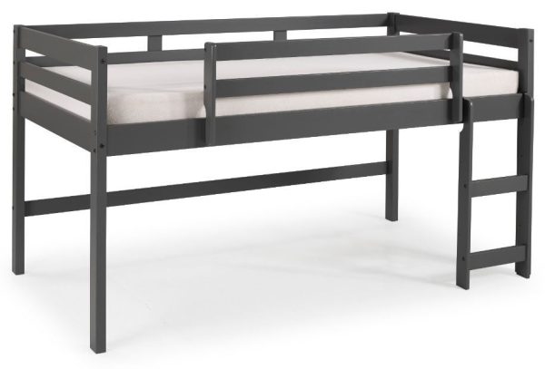 Twin Loft Bed Gray Finish For Sale