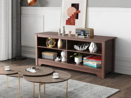 58 Inch Wooden Entertainment Media Center TV Stand For Sale