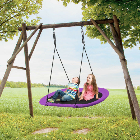 60 Inch Saucer Surf Outdoor Adjustable Swing Set-Purple Sale