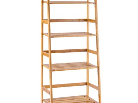 47.5 Inch 4-Tier Multifunctional Bamboo Bookcase Storage Stand Rack Discount