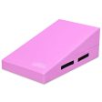 Incline Gymnastics Mat Wedge Ramp Gym Tumbling Exercise Mat-Pink Hot on Sale