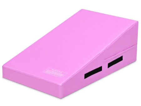 Incline Gymnastics Mat Wedge Ramp Gym Tumbling Exercise Mat-Pink Hot on Sale