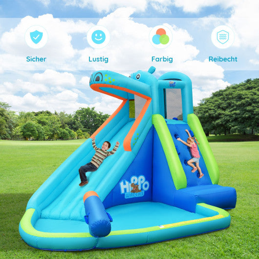 Inflatable Water Pool with Splash and Slide Without Blower Online Hot Sale