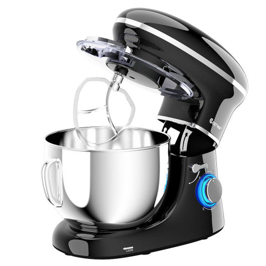 6.3 Qt 6 Speed 660W  Tilt-Head Food Stand Mixer-Black For Discount