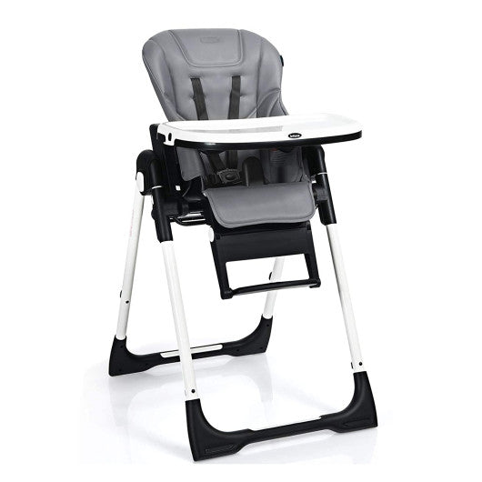 4-in-1 High Chair–Booster Seat with Adjustable Height and Recline-Gray Sale