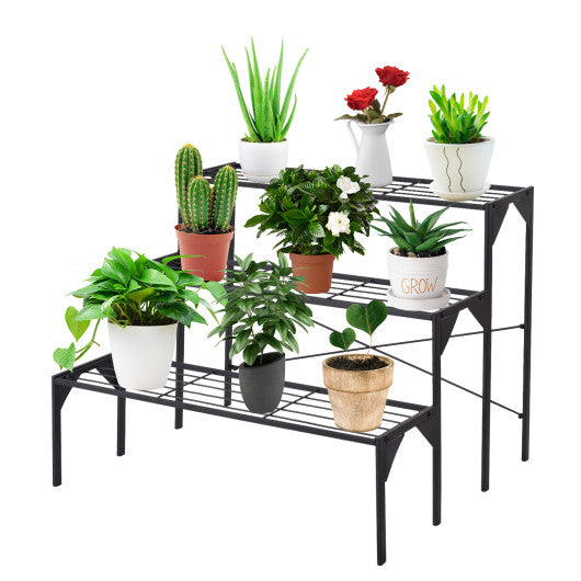 3 Tier Outdoor Metal Heavy Duty Modern for Multiple Plant Display Stand Rack Online