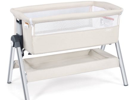 Portable Baby Bedside Sleeper with Adjustable Heights and Angle Fashion