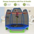 7 Feet Kids Recreational Bounce Jumper Trampoline-Blue on Sale