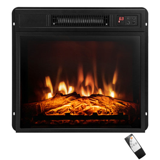 18 Inch Electric Fireplace Inserted with Adjustable LED Flame Fashion