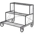 3 Tier Outdoor Metal Garden Planter Holder Shelf Online