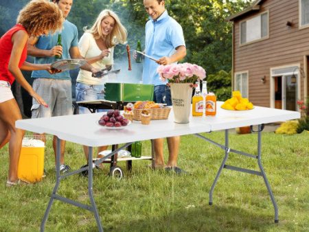 6  Folding Portable Plastic Outdoor Camp Table For Cheap