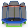 7 Feet Kids Recreational Bounce Jumper Trampoline-Blue on Sale