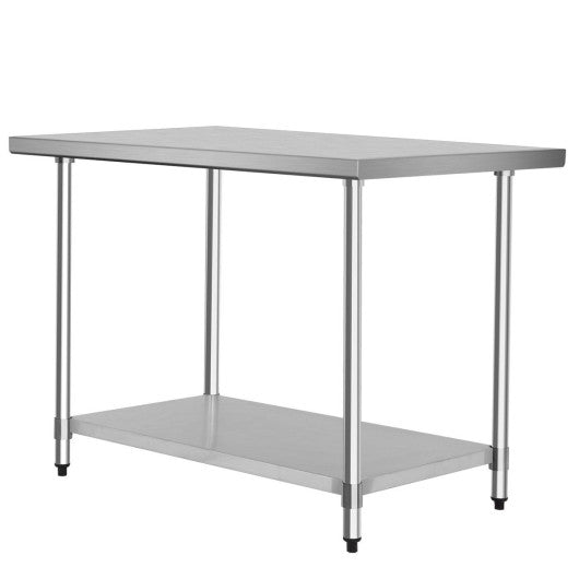 30 x 48 Inch Stainless Steel Table Commercial Kitchen Worktable Supply