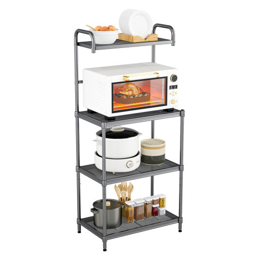 4-Tier Baker€™s Rack Stand Shelves Kitchen Storage Rack Organizer For Discount