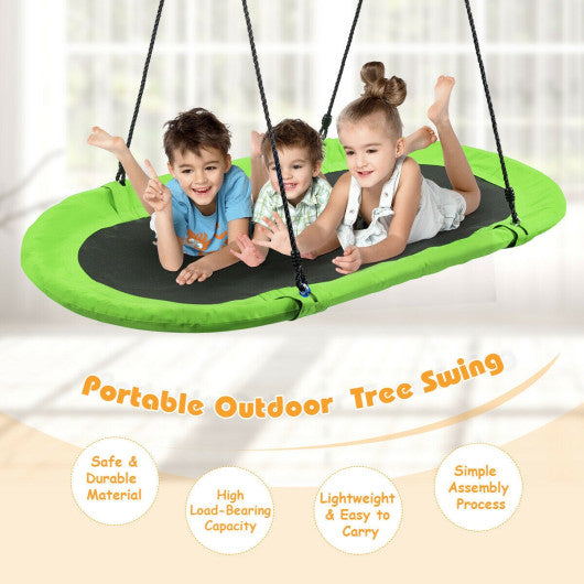 60 Inch Saucer Surf Outdoor Adjustable Swing Set-Green Discount