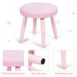 Kids Vanity Makeup Table and Chair Set Make Up Stool Online