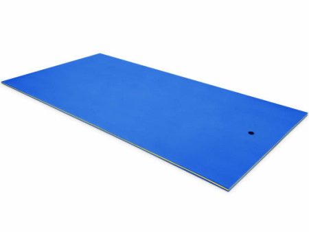 12 x 6 Feet 3 Layer Floating Water Pad-Blue Online now