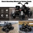 12V Kids Ride On ATV 4 Wheeler with MP3 and Headlights-Black Supply