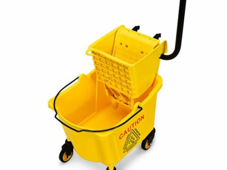 26 Quart Side Press Wringer Commercial Mop Bucket Online Sale