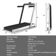 4.75HP 2 In 1 Folding Treadmill with Remote APP Control-White Discount