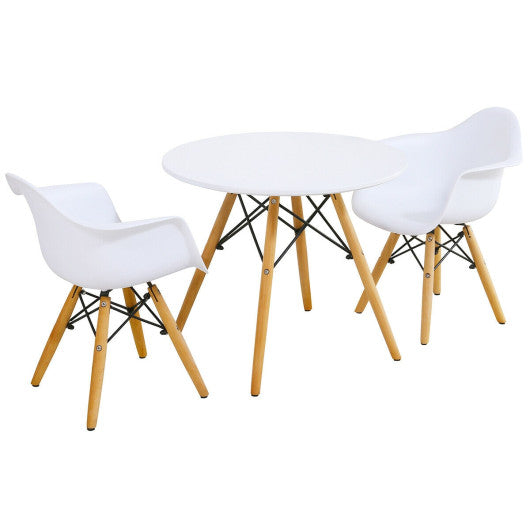 3 Pieces Kid s Modern Round Table Chair Set Online Sale