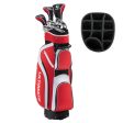 10 Pieces Ladies Complete Golf Club Set with Alloy Driver-Red For Cheap