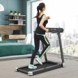 Folding Electric Compact Walking Treadmill with APP Control Speaker-Silver Online