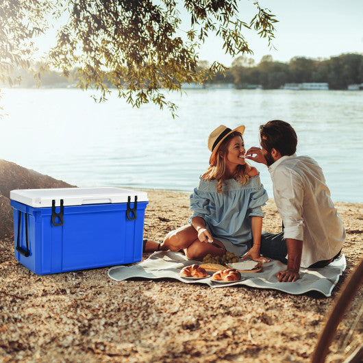 58 Quart Leak-Proof Portable Cooler  Ice Box for Camping-Blue Hot on Sale