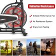 Upright Air Bike with Unlimited Resistance-Black Sale