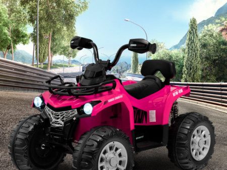 12V Kids Ride On ATV 4 Wheeler with MP3 and Headlights-Pink Hot on Sale