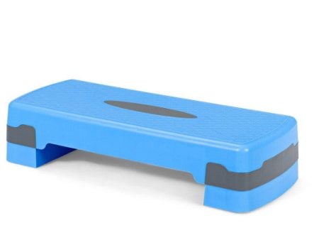 26 Inch Height Adjustable Aerobic Exercise Step Deck with Non-Slip Surface-Blue For Discount