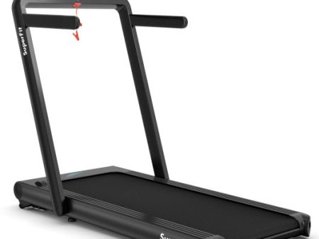 4.75HP 2 In 1 Folding Treadmill with Remote APP Control-Black Online now