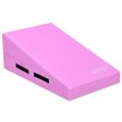 Incline Gymnastics Mat Wedge Ramp Gym Tumbling Exercise Mat-Pink Hot on Sale