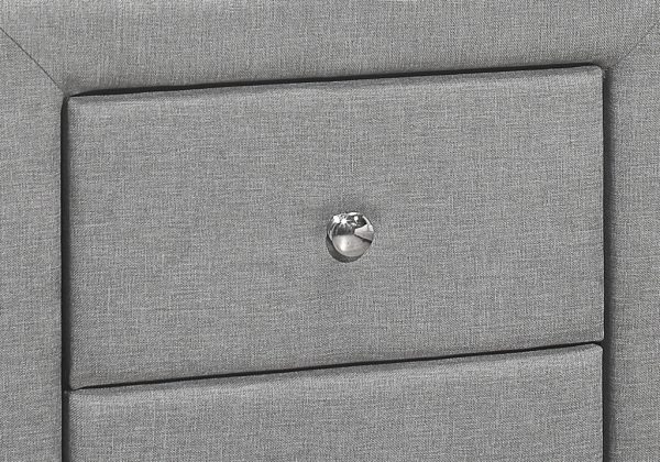 21  Gray Linen Blend Two Drawer Nightstand Cheap