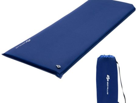 Self-inflating Lightweight Folding Foam Sleeping Cot with Storage bag-Blue For Cheap