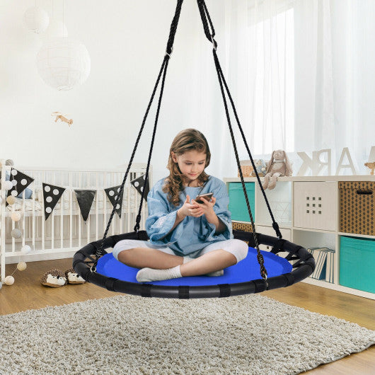 40  Flying Saucer Round Swing Kids Play Set-Blue Online