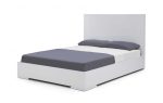 Contemporary White Queen Platform Bed Cheap