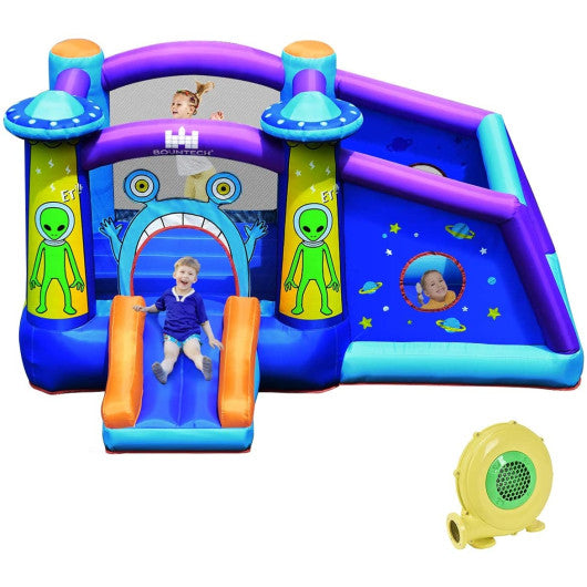 Inflatable Alien Style Kids Bouncy Castle with 480W Air Blower Fashion