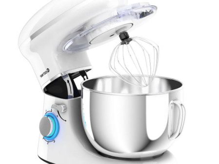 6.3 Quart Tilt-Head Food Stand Mixer 6 Speed 660W-White For Cheap