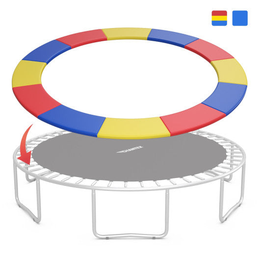 8 Feet Trampoline Spring Safety Cover without Holes-Multicolor Hot on Sale