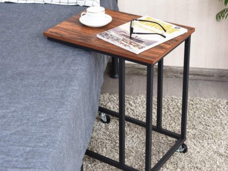 Laptop Holder Sofa Multiple Side End MobileTable-Brown For Cheap