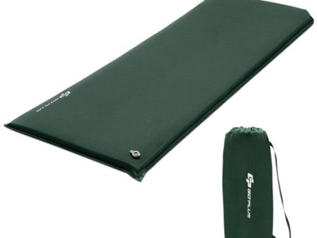 Self-inflating Lightweight Folding Foam Sleeping Cot with Storage bag-Green Online