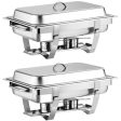 2 Packs Stainless Steel Full-Size Chafing Dish For Discount