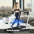 4.75HP 2 In 1 Folding Treadmill with Remote APP Control-White Discount