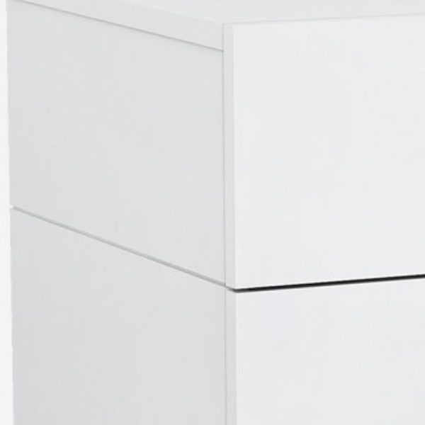 21  White Two Drawers Nightstand Supply