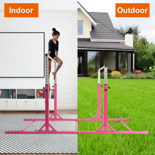 Kids Adjustable Width & Height Gymnastics Parallel Bars For Sale