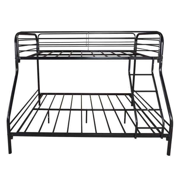 Black Heavy Duty Twin Over Full Metal Bunk Bed Online Sale